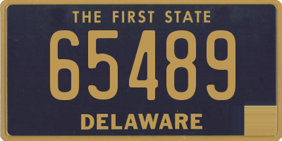 DE license plate 65489