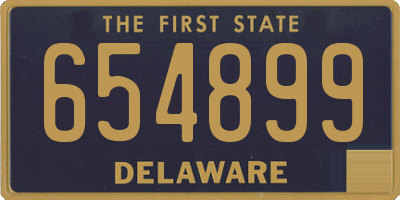 DE license plate 654899