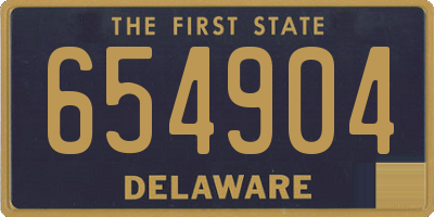 DE license plate 654904