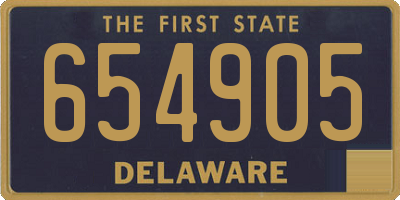 DE license plate 654905