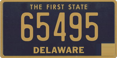 DE license plate 65495