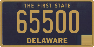 DE license plate 65500