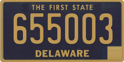 DE license plate 655003