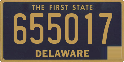 DE license plate 655017