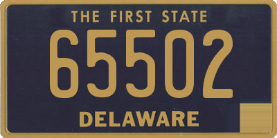 DE license plate 65502