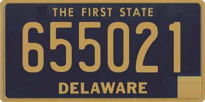 DE license plate 655021