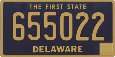DE license plate 655022
