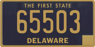 DE license plate 65503