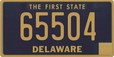 DE license plate 65504