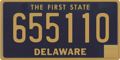 DE license plate 655110