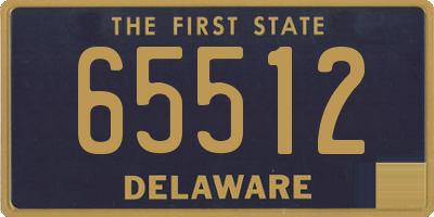 DE license plate 65512