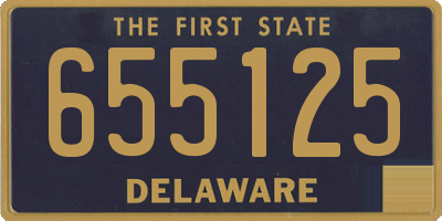 DE license plate 655125