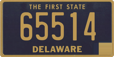 DE license plate 65514