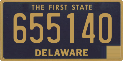 DE license plate 655140