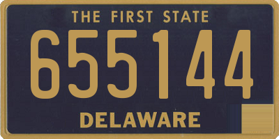 DE license plate 655144