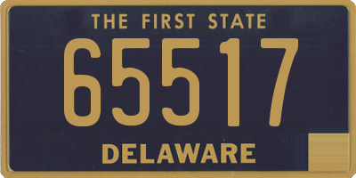 DE license plate 65517