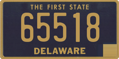 DE license plate 65518