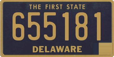 DE license plate 655181