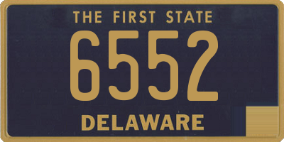 DE license plate 6552