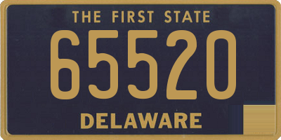 DE license plate 65520