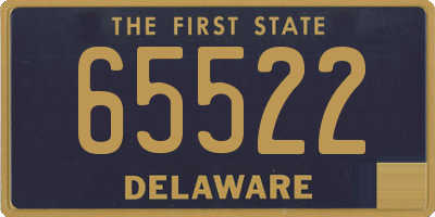 DE license plate 65522