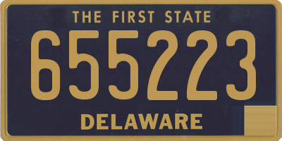 DE license plate 655223