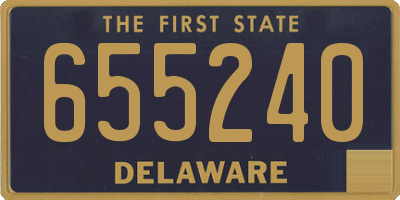 DE license plate 655240