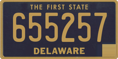 DE license plate 655257