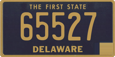 DE license plate 65527