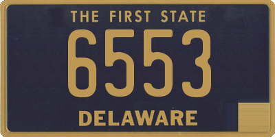 DE license plate 6553