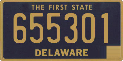 DE license plate 655301