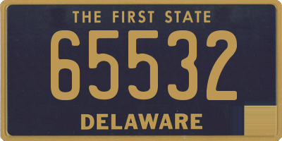 DE license plate 65532