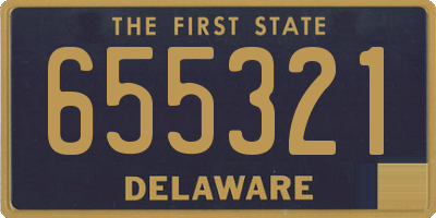 DE license plate 655321