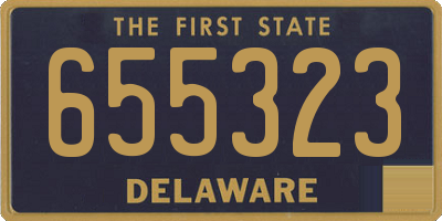 DE license plate 655323