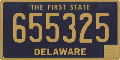 DE license plate 655325
