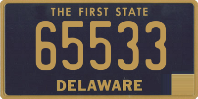 DE license plate 65533