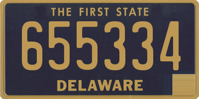 DE license plate 655334