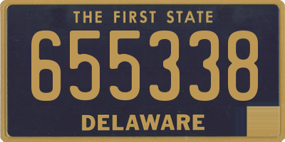 DE license plate 655338