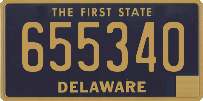 DE license plate 655340