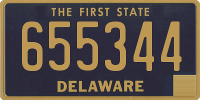 DE license plate 655344