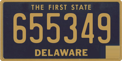 DE license plate 655349