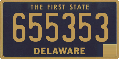 DE license plate 655353