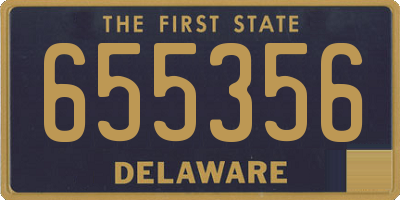 DE license plate 655356