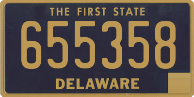 DE license plate 655358
