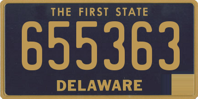 DE license plate 655363