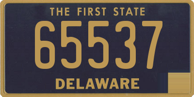 DE license plate 65537