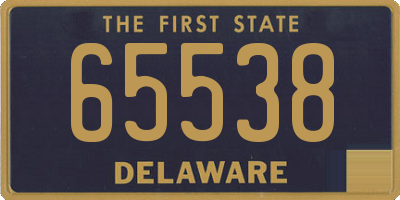 DE license plate 65538