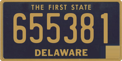 DE license plate 655381