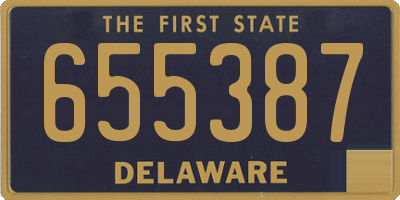 DE license plate 655387