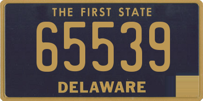 DE license plate 65539